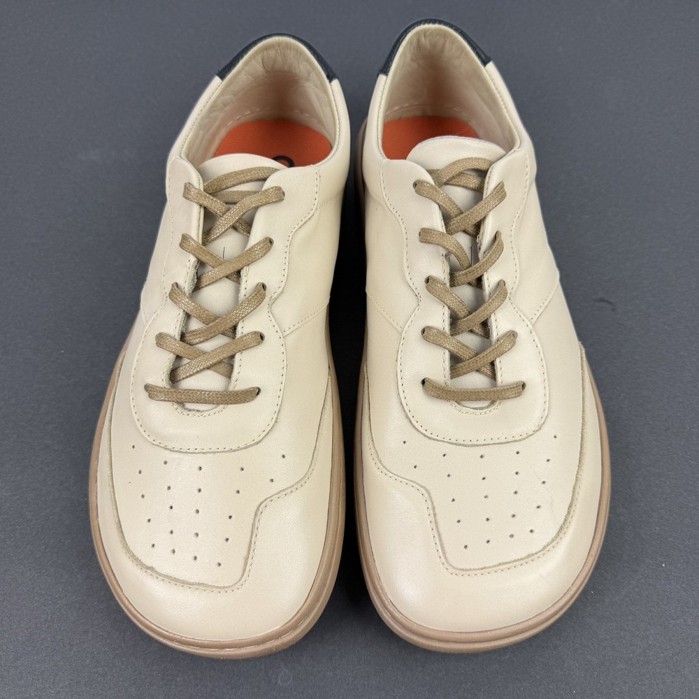 Origo‎ Retro Sneaker 9 Mens Tan Natural Leather Barefoot Minimalist Shoes New